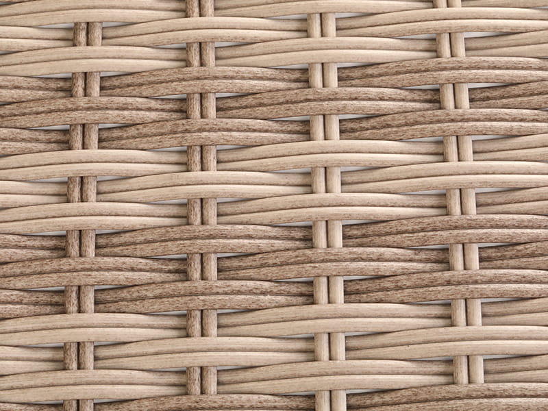 Double semi-circular rattan DHX17237